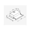 Pyramis Απορροφητήρας Συρόμενος Power Slim 60cm 065032901 (3 άτοκες δόσεις)