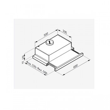 Pyramis Απορροφητήρας Συρόμενος Power Slim 60cm 065032901 (3 άτοκες δόσεις)