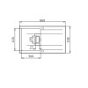 Νεροχύτης Pyramis Pyragranite Kartesio 1 3/4B 1D Snow 070053211 (3 άτοκες δόσεις)
