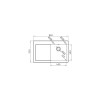 Νεροχύτης Pyramis Crystalon 1B 1D White Γούρνα Δεξιά 109502030 (3 άτοκες δόσεις)