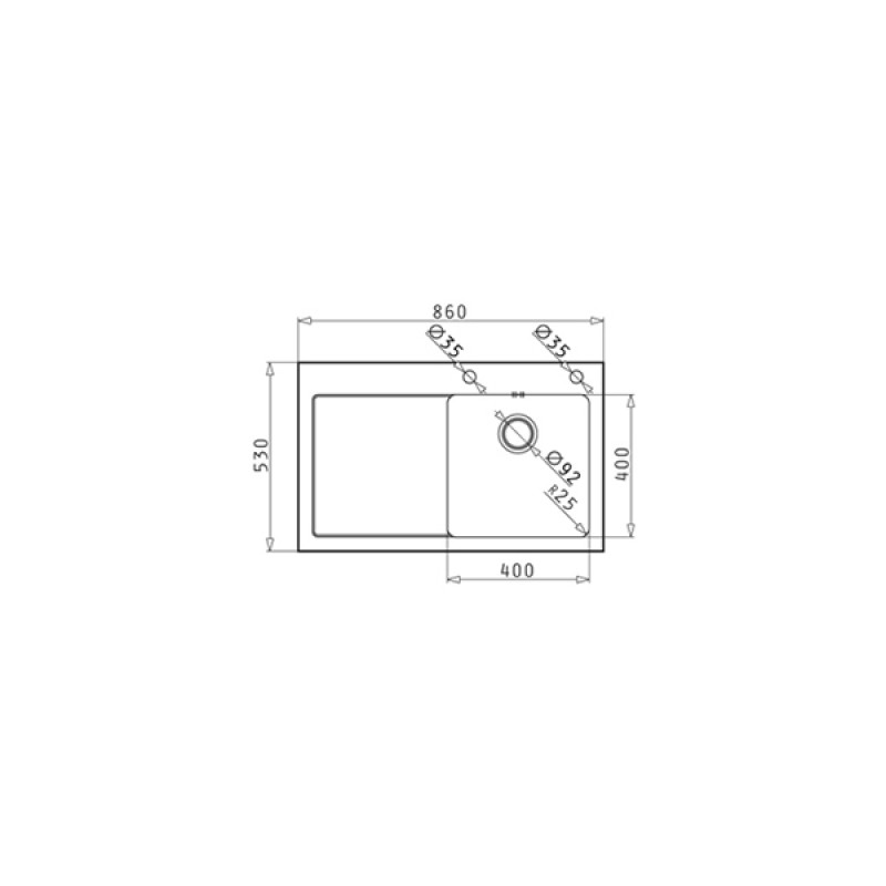 Νεροχύτης Pyramis Crystalon 1B 1D White Γούρνα Δεξιά 109502030 (3 άτοκες δόσεις)