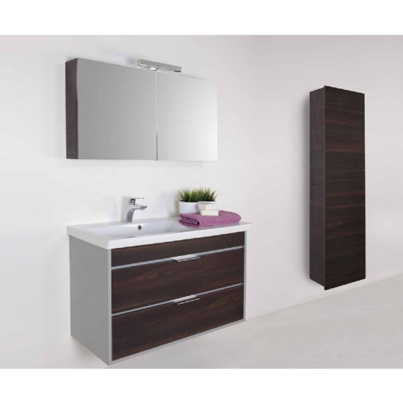 Colosseum Elsa 105 Σετ Μπάνιου με Νιπτήρα και Καθρέπτη Wenge 820411 (3 άτοκες δόσεις)