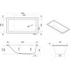 Sanitana Cubic Λουτήρας 140X70X40Β 54314070 (3 άτοκες δόσεις)