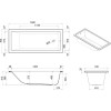 Sanitana Cubic Λουτήρας 160X70X40Β 54316070 (3 άτοκες δόσεις)