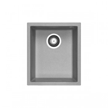 Pyramis Pyragranite Tetragon 1B Γρανίτης Iron Grey Υποκαθήμενος Νεροχύτης 070065811 (3 άτοκες δόσεις)