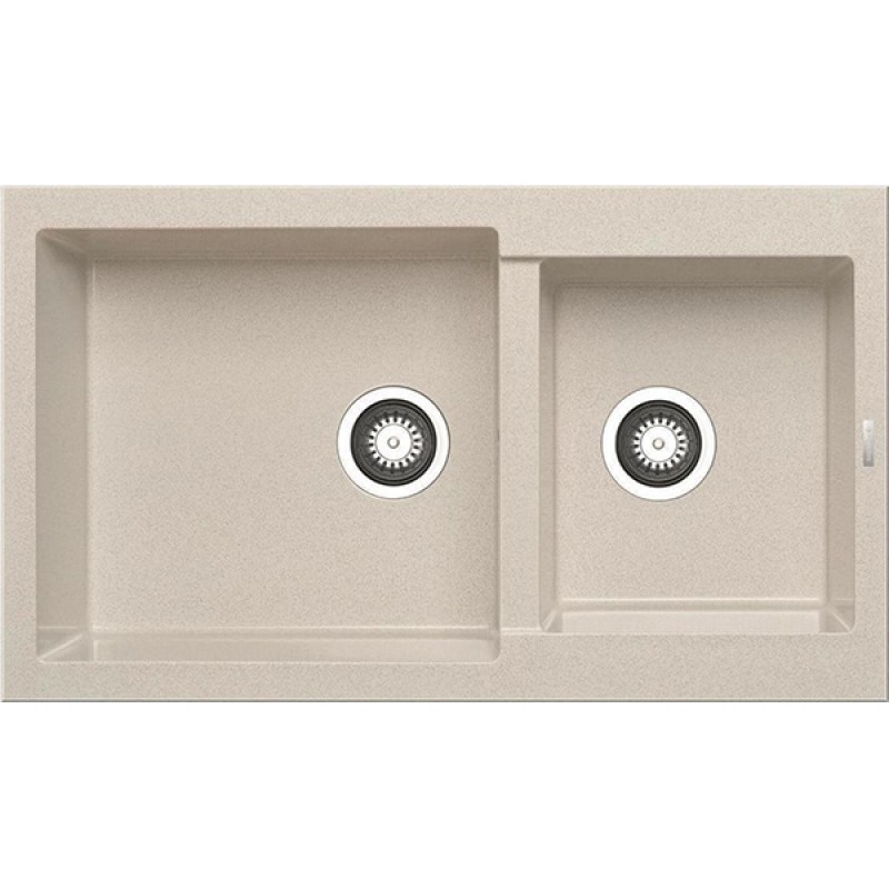 Νεροχύτης Pyramis Pyragranite Alazia 2B Αντιστρεφόμενος Beige 079811911 (3 άτοκες δόσεις)
