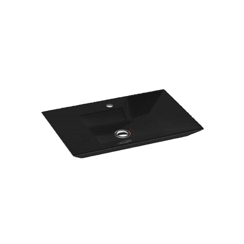 Νιπτήρας LARA επικαθήμενος Μαύρο Ματ IDEVIT LARA 254903 (3 άτοκες δόσεις)