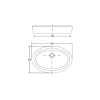 Νιπτήρας SANITANA UP/OVAL 275747 59.3X39.5 (3 άτοκες δόσεις)