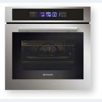 Pyramis Φούρνος 60ΑΠ 1075 Inox Άνω Πάγκου 034005101 (3 άτοκες δόσεις)