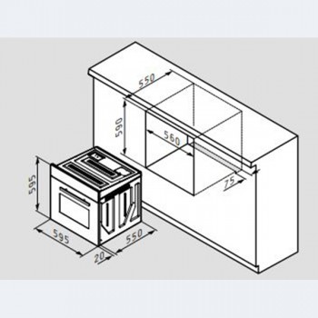 Pyramis Φούρνος 60ΑΠ 1075 Inox Άνω Πάγκου 034005101 (3 άτοκες δόσεις) Pyramis Φούρνος 60ΑΠ 1075 Inox Άνω Πάγκου 034005101 (3 άτοκες δόσεις)