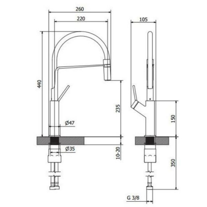 Teorema Μπαταρία Κουζίνας SILICONE NERO 635231 ντουζ (3 άτοκες δόσεις) Teorema Μπαταρία Κουζίνας SILICONE NERO 635231 ντουζ (3 άτοκες δόσεις)