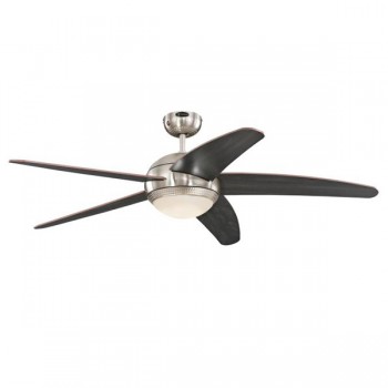 Westinghouse Ανεμιστήρας Οροφής Berdan Chrome/Wenque blandes 72068  132cm  (3 άτοκες δόσεις)