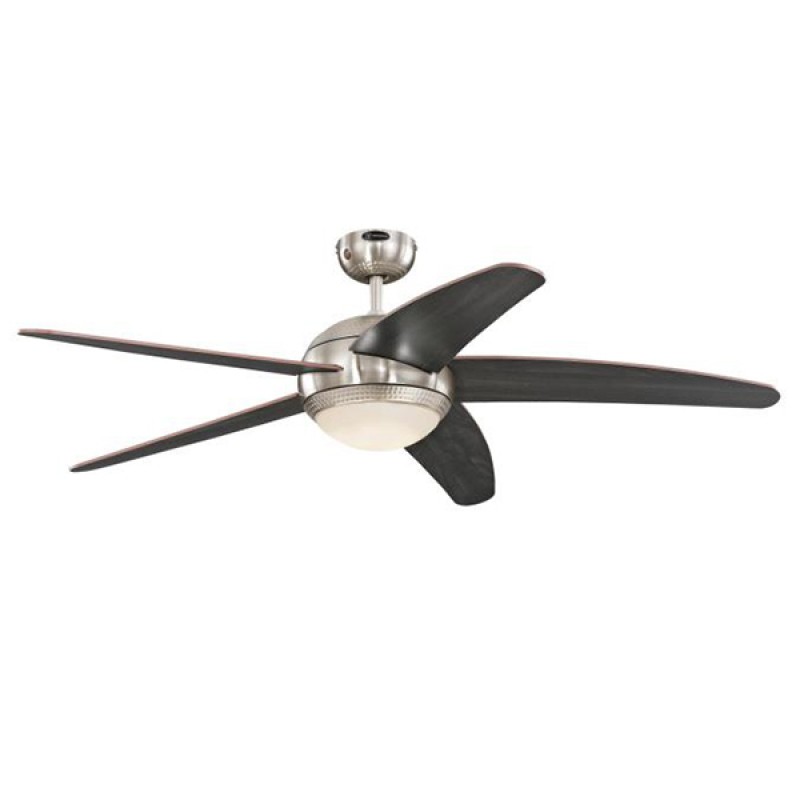 Westinghouse Ανεμιστήρας Οροφής Berdan Chrome/Wenque blandes 72068  132cm  (3 άτοκες δόσεις)