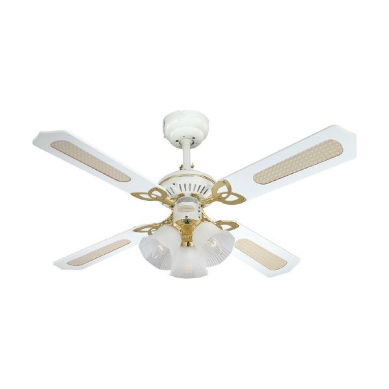 Westinghouse Ανεμιστήρας Οροφής PRINCESS TRIO 105 cm White 78324 (3 άτοκες δόσεις)