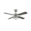 Westinghouse Ανεμιστήρας Οροφής PRINCESS EURO 105 cm Chrome/Dark Pewter 72112 (3 άτοκες δόσεις)