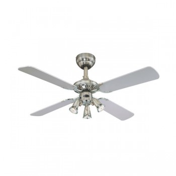 Westinghouse Ανεμιστήρας Οροφής PRINCESS EURO 105 cm Chrome/Dark Pewter 72112 (3 άτοκες δόσεις)