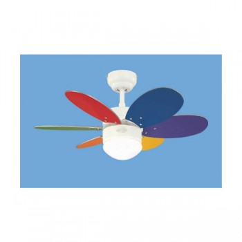 Westinghouse Ανεμιστήρας Οροφής TURBO II 76 cm White multi color 78673 (3 άτοκες δόσεις)