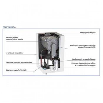 Chaffoteaux Talia Green evo System HP 45kw EU Λέβητας Αερίου συμπύκνωσης με Καμινάδα 39,8 kW (3 άτοκες δόσεις)
