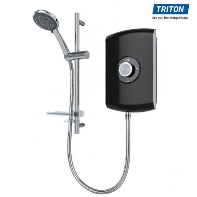 Triton Amore ταχυθερμαντήρας ντουζ με οθόνη θερμοκρασίας Black 3-7.8kW (3 άτοκες δόσεις)