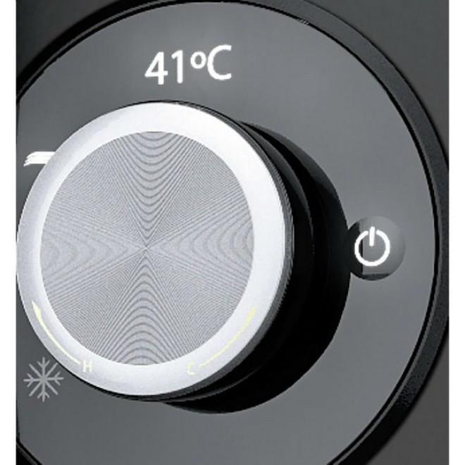 Triton Amore ταχυθερμαντήρας ντουζ με οθόνη θερμοκρασίας Black 3-7.8kW (3 άτοκες δόσεις)