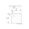 Sanitana Anabela Ντουζιέρα τετράγωνη 70x70 54217070 (3 άτοκες δόσεις)
