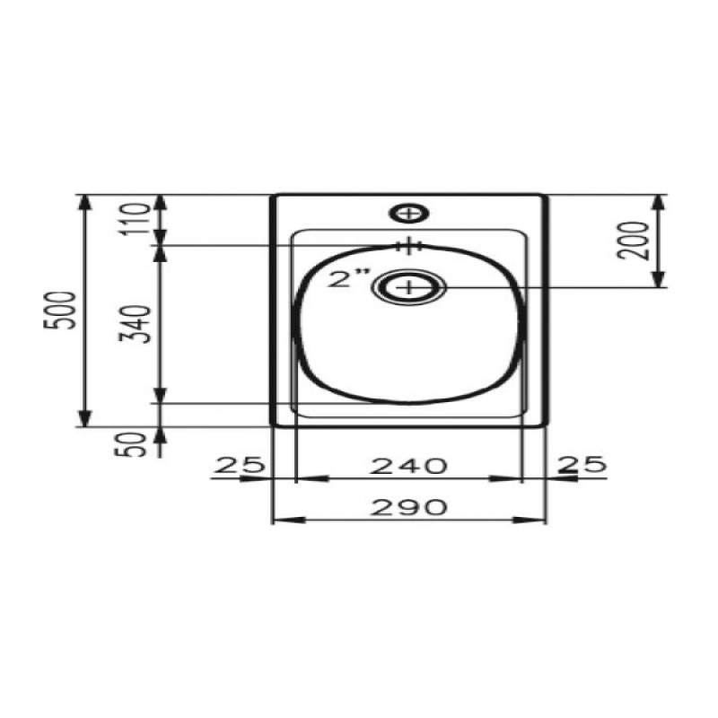 Νεροχύτης Foster 1000 29 X 50 1129000 (3 άτοκες δόσεις)