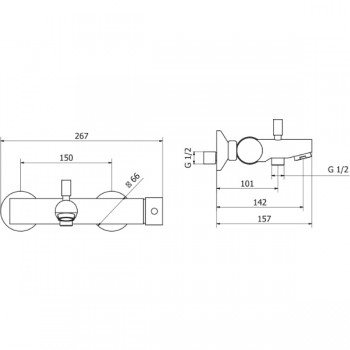 Teorema NEW JABiL Λουτρό με στήριγμα ντους 1178150 (3 άτοκες δόσεις)