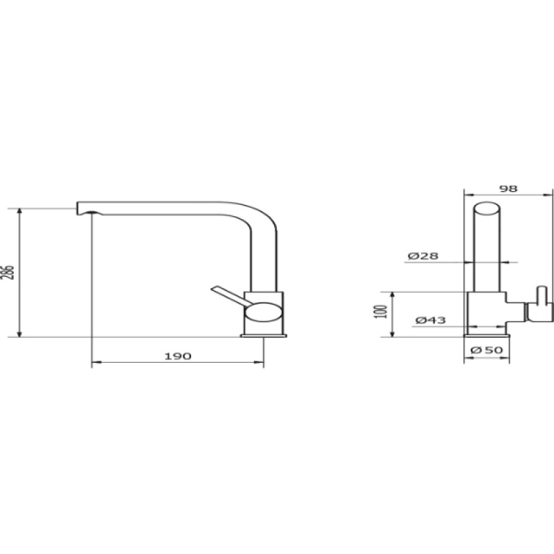 Μπαταρία Νεροχύτη Teorema MiNiMAL 35 mm 175030 (3 άτοκες δόσεις)