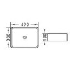 Plus νιπτήρας επικαθήμενος 49Χ38Χ13cm KLP 444901 (3 άτοκες δόσεις)