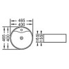 Forma νιπτήρας επικαθήμενος ∅40cm/Y15,5cm KLP 444919 (3 άτοκες δόσεις)