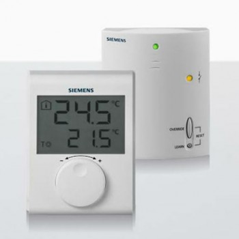 Siemens RDH100RF Set Ασύρματος Ηλεκτρονικός Θερμοστάτης Χώρου με Έλεγχο TPI 