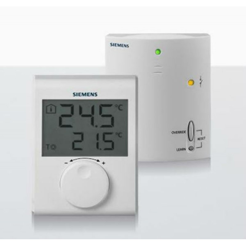 Siemens RDH100RF Set Ασύρματος Ηλεκτρονικός Θερμοστάτης Χώρου με Έλεγχο TPI 
