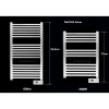 Ηλεκτρική πετσετοκρεμάστρα Deltacalor Electro Black 500W 50x99,2 (3 άτοκες δόσεις)
