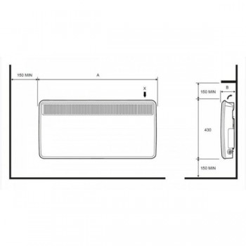 Θερμοπομπός Dimplex PLX 100E 1000 Watt (3 άτοκες δόσεις) Θερμοπομπός Dimplex PLX 100E 1000 Watt (3 άτοκες δόσεις)