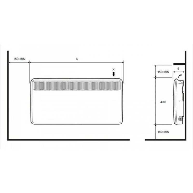 Θερμοπομπός Dimplex PLX 200E 2000Watt (3 άτοκες δόσεις)
