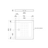 Sanitana Julieta Ντουζιέρα τετράγωνη 90x90 54219090 (3 άτοκες δόσεις)
