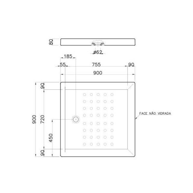 Sanitana Julieta Ντουζιέρα τετράγωνη 90x90 54219090 (3 άτοκες δόσεις)
