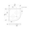 Sanitana Julieta Ντουζιέρα οβάλ 90x90 54229090 (3 άτοκες δόσεις)
