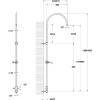 Teorema retro TIFFANY Κολώνα ντουs κομπλέ χρωμέ 153350 (3 άτοκες δόσεις)
