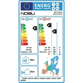 Κλιματιστικό Inverter NOBU KIKU NBO3-12IDU/12ODU 12000btu (3 άτοκες δόσεις)