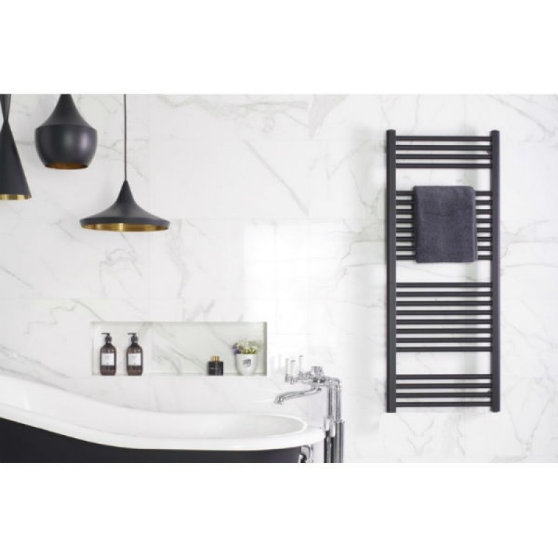 Ηλεκτρική πετσετοκρεμάστρα Deltacalor Electro Black 500W 50x99,2 (3 άτοκες δόσεις)