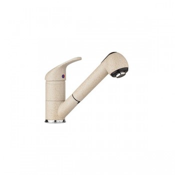 Pyramis Festivo Μπεζ Aναμεικτική μπαταρία κουζίνας με κεραμικό δίσκο και ντούζ 095202301 (3 άτοκες δόσεις)