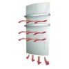 Radialight Deva White Πετσετοκρεμάστρα με Γυάλινη Πρόσοψη 1500W  (3 άτοκες δόσεις)