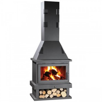 SYRIOS Tzermiado AS-SY-13 Τζάκι σόμπα ξύλου από χάλυβα (3 άτοκες δόσεις)