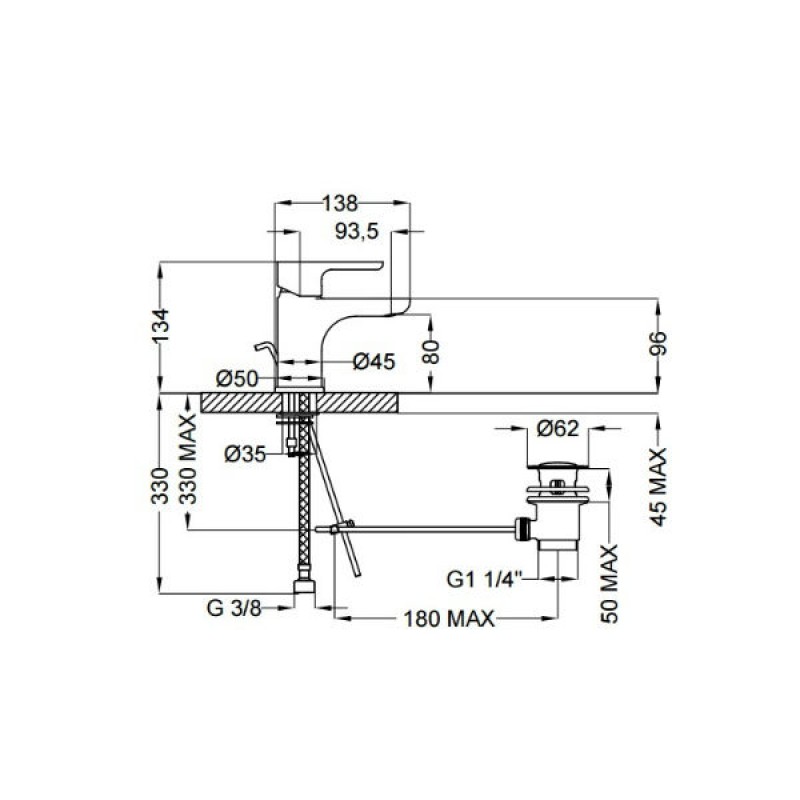 Teorema GOOD LIFE 186301 Μπαταρία νιπτήρα (3 άτοκες δόσεις)